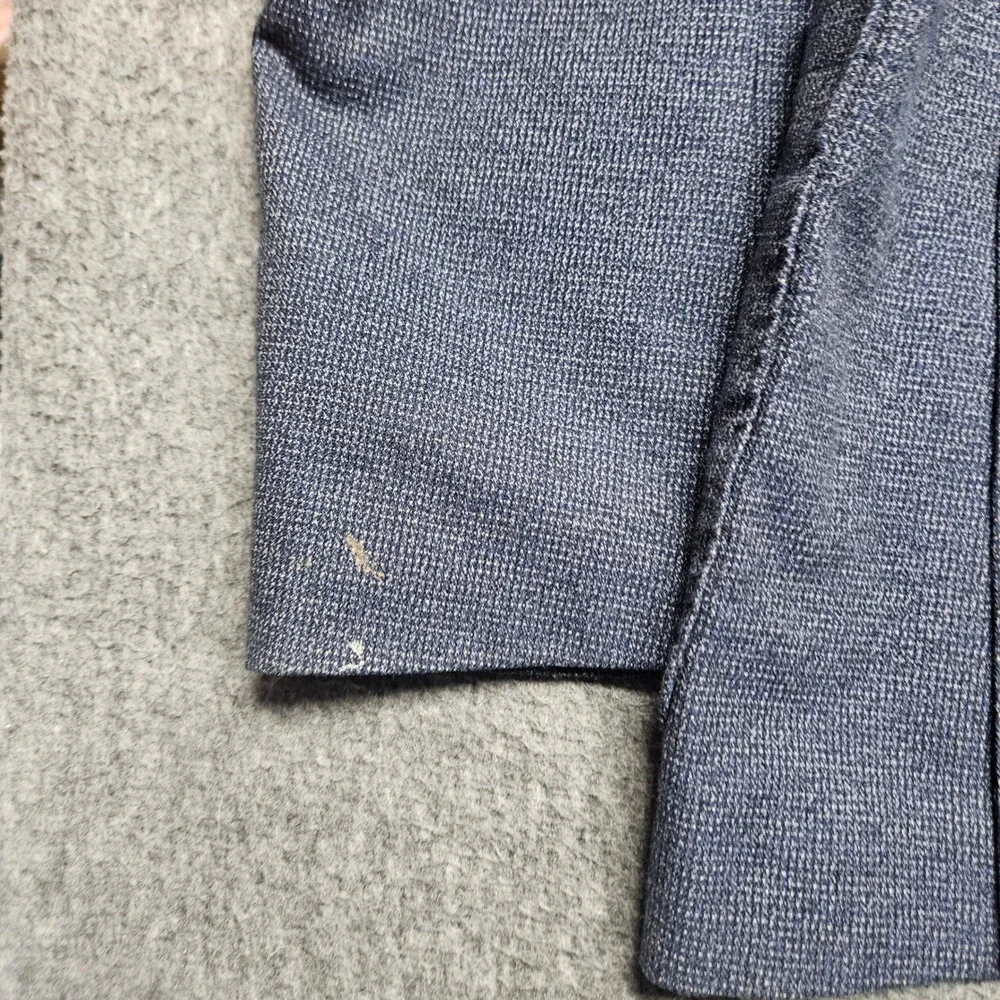 Joseph Abboud Sport Coat Mens Large Blue Textured Cotton Blazer Unstructured